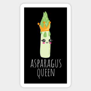 Asparagus Queen Kawaii Sticker